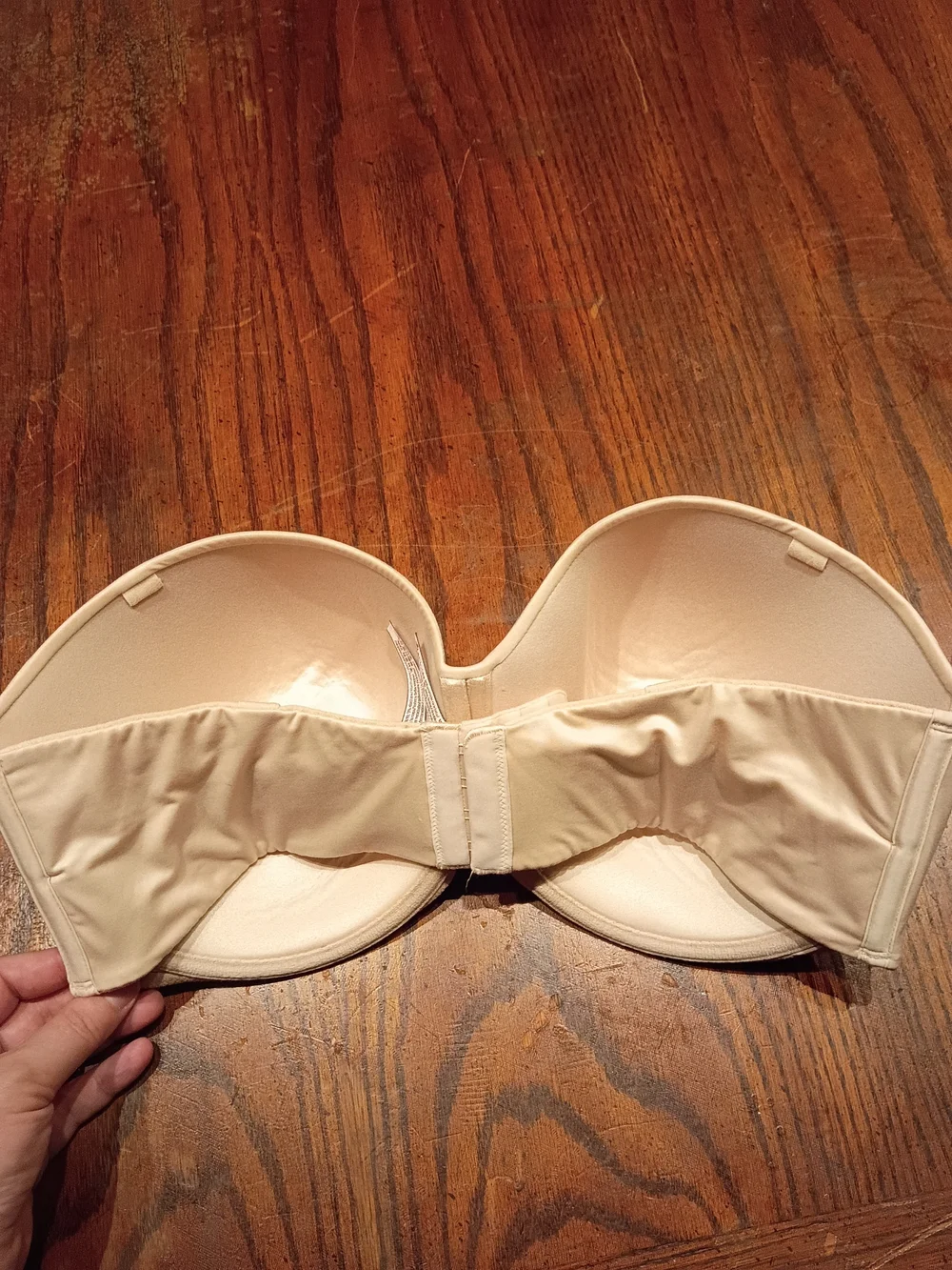 Victoria's Secret Strapless Molded Cup Bra - Cream
